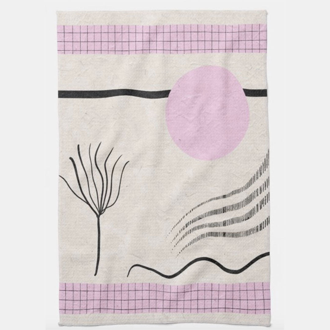 Pink Landscape Towel