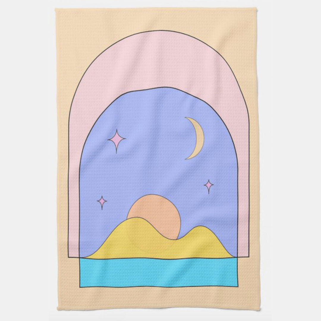 YELLOW ARCHWAYS KITCHEN TOWEL