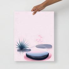 Load image into Gallery viewer, Pink &amp; Blue Soft Botanical Poster
