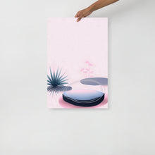 Load image into Gallery viewer, Pink &amp; Blue Soft Botanical Poster
